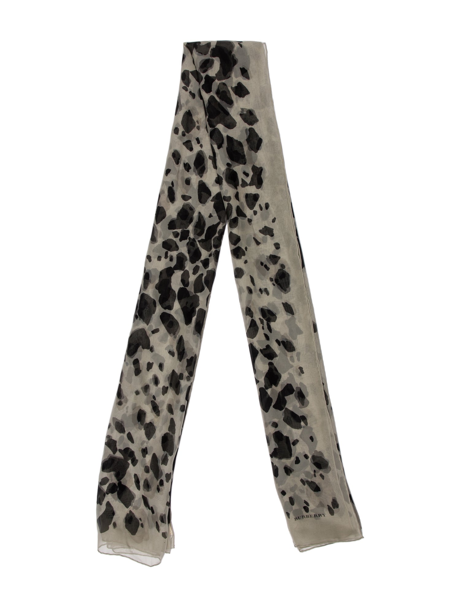Burberry Silk Animal Print Scarf